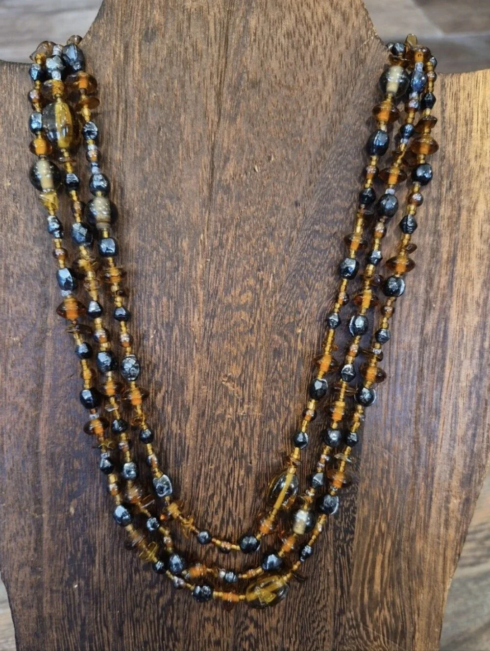 Vtg Baltic Amber Long Single Strand Shorter Double or Triple Strand Necklace